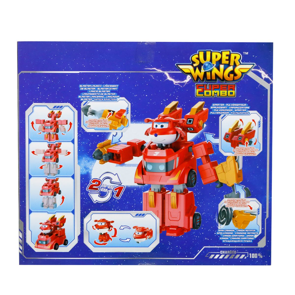 Đồ Chơi Siêu Robot Biến Hình Nâng Cấp - Jett Tia Chớp SUPERWINGS EU790311