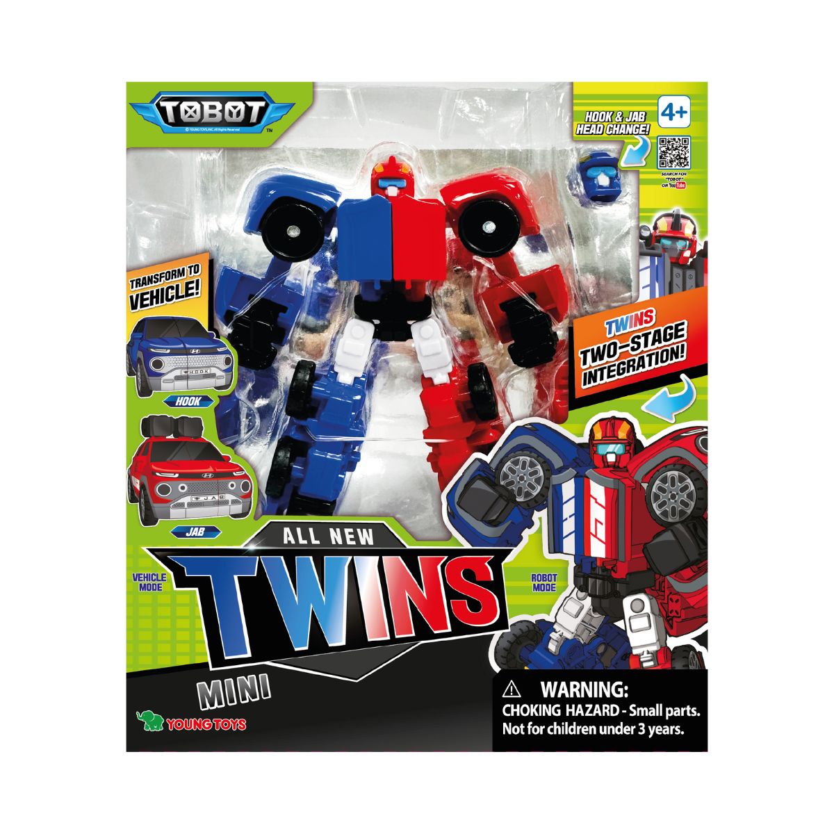 Đồ Chơi Siêu Tích Hợp 2 Trong 1 Twins TOBOT 301179