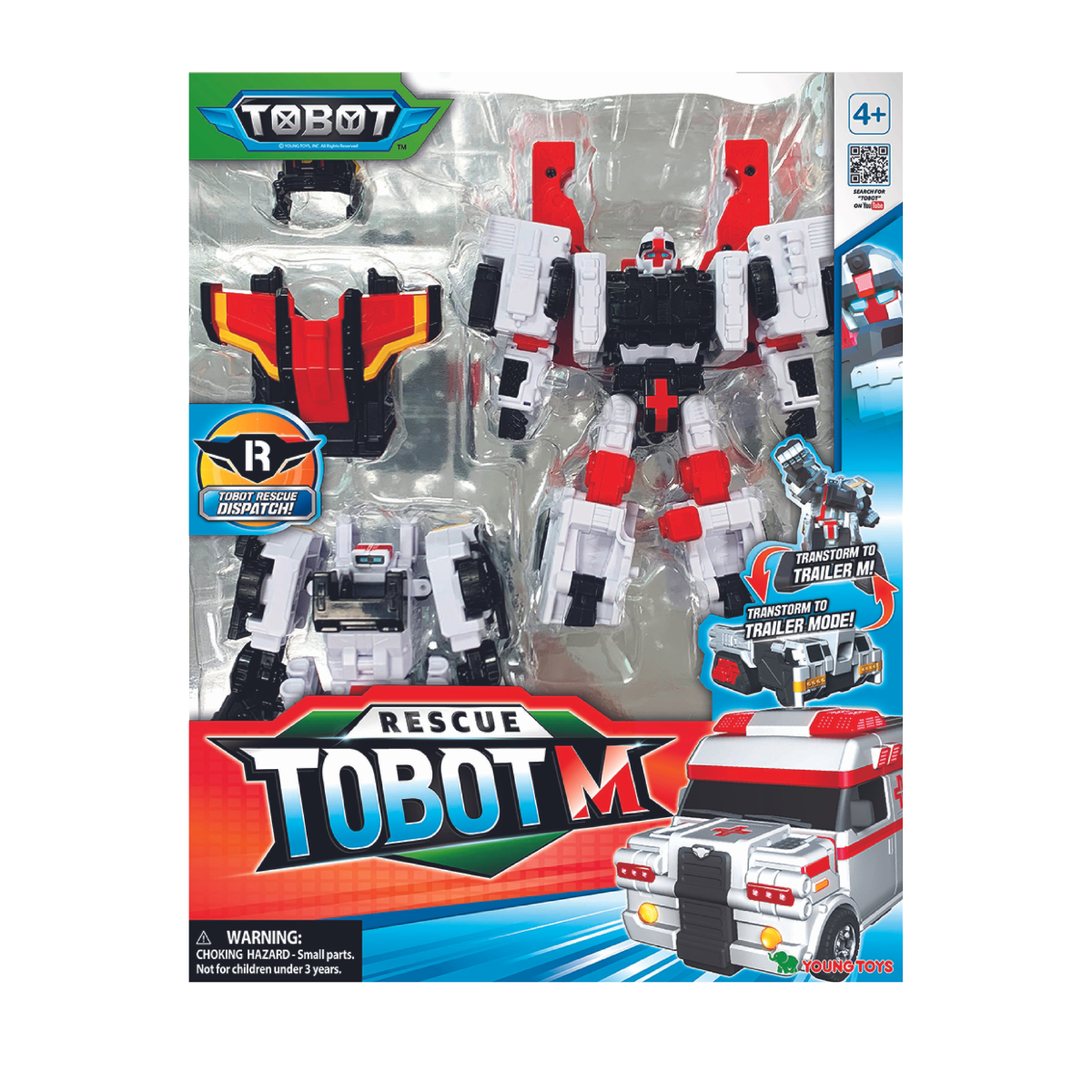 Siêu Tobot Cứu Hộ Biến Hình Cỡ Lớn Xe Cứu Thương M Tobot 301151