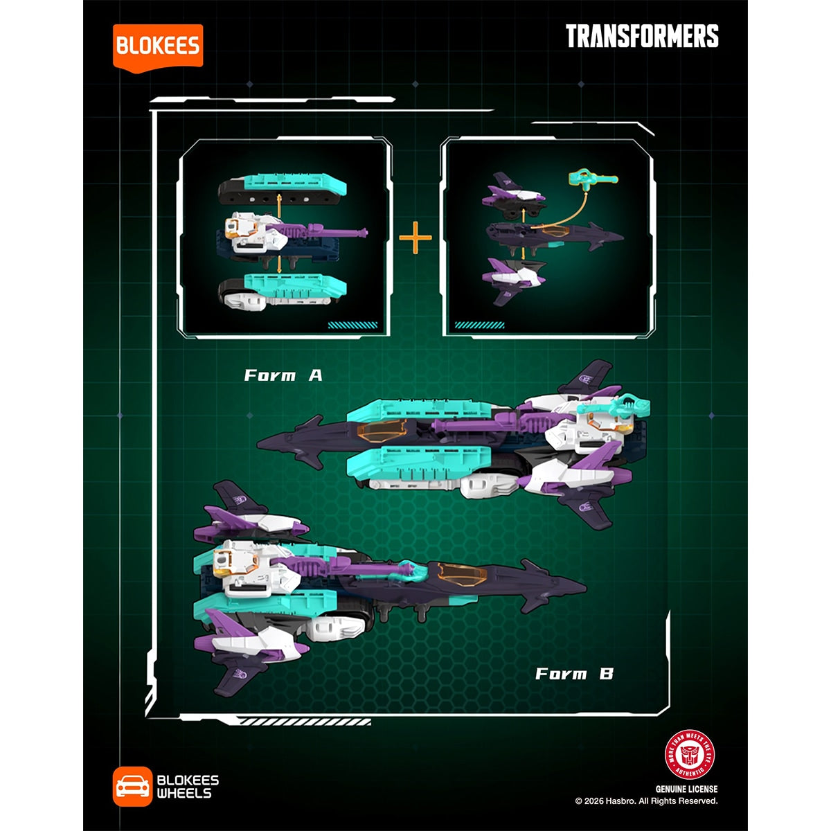 Đồ Chơi Siêu Xe Blokees Wheels Transformers Bộ Sưu Tập 02 BLOKEES 75679