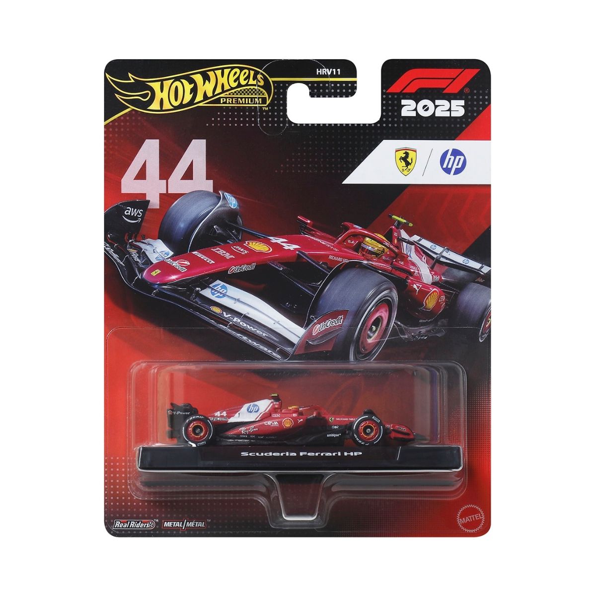 Đồ Chơi Siêu Xe Đua F1 Race Team Ferrari - Tay Đua Số 44 HOT WHEELS JKD86/HRV11