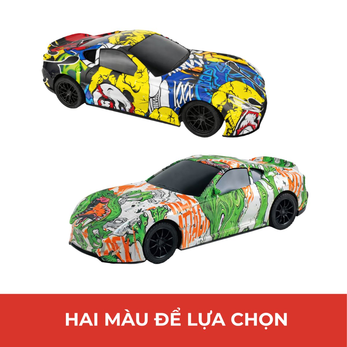 Đồ Chơi Siêu Xe Đua Graffiti Đường Phố Điều Khiển Từ Xa (Vàng) VECTO VT59920A