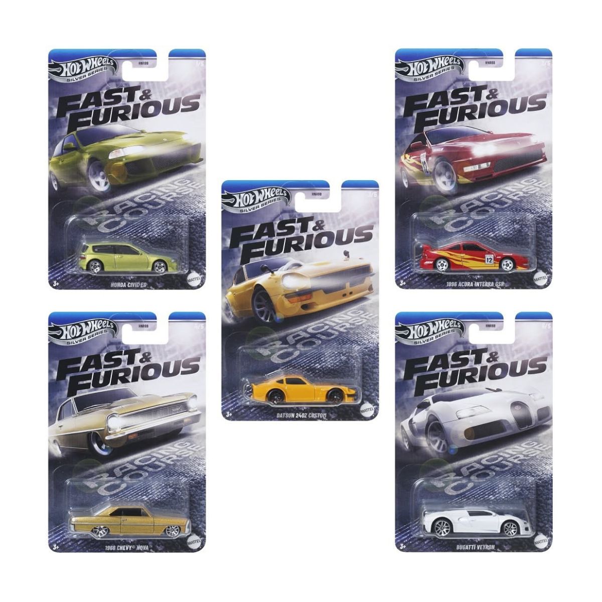Đồ Chơi Mô Hình Siêu Xe Fast And Furious 92 Honda Civic HOT WHEELS HNR88
