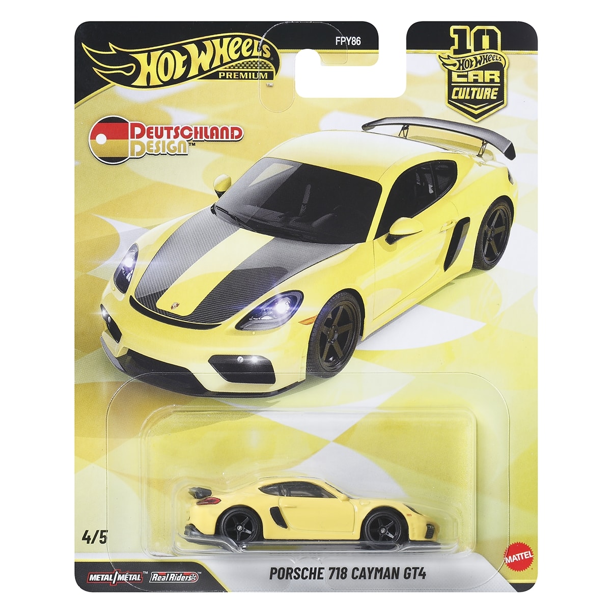 Đồ Chơi Siêu Xe Hạng Sang Porsche 718 Cayman GT4 HOT WHEELS JKF42/FPY86