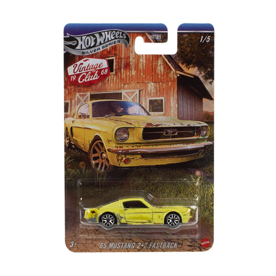 Đồ Chơi Siêu Xe Vintage 65 Mustang 2+2 Fastback HOT WHEELS HRT81