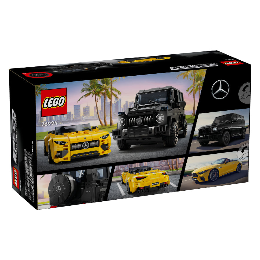 Đồ Chơi Lắp Ráp Siêu Xe Mercedes Amg Gt Roadster 2024 & Amg G63 LEGO SPEED CHAMPIONS 76924 (808 chi tiết)
