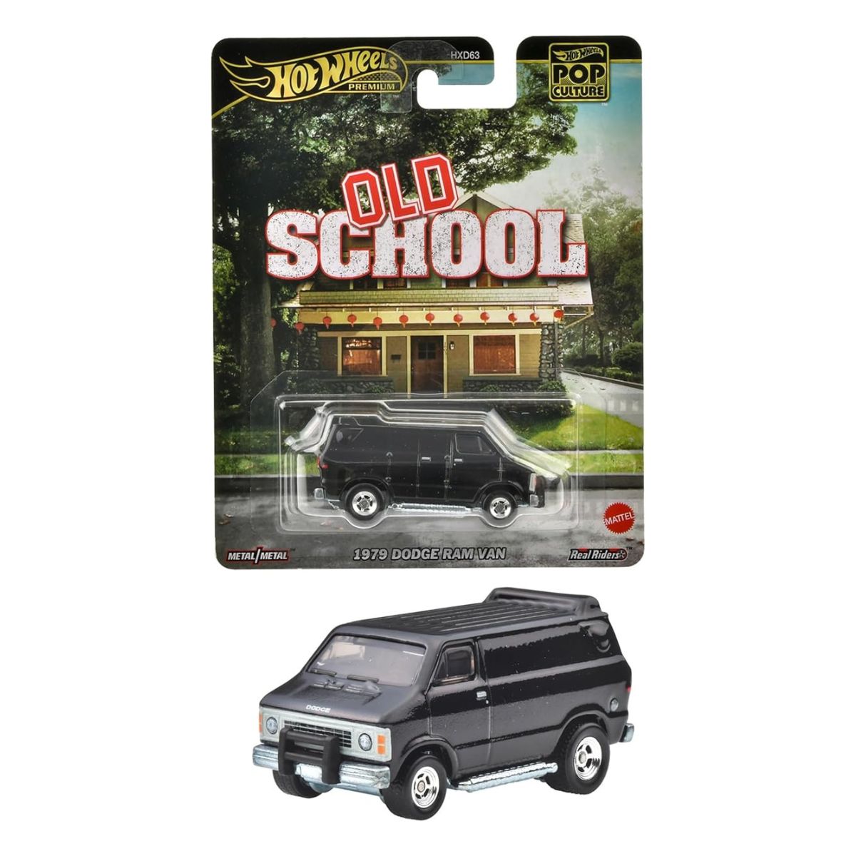 Đồ Chơi Mô Hình Siêu Xe Pop Culture - Dodge Ram Van - Old School Van HOT WHEELS HXD63