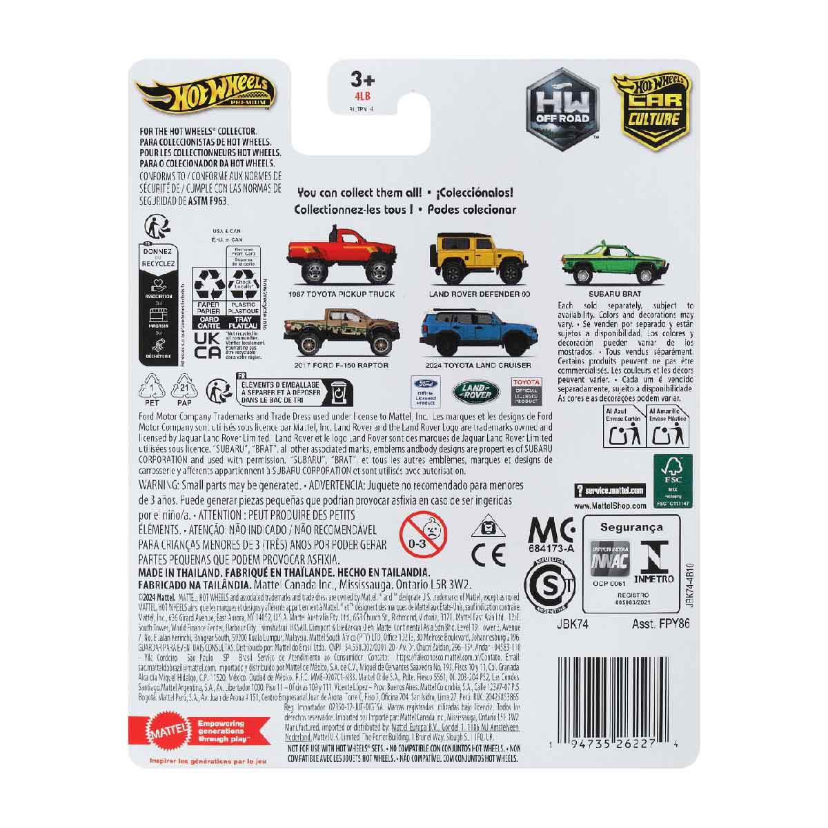 Đồ Chơi Siêu Xe Sang Trọng Land Rover Defender 90 HOT WHEELS FPY86