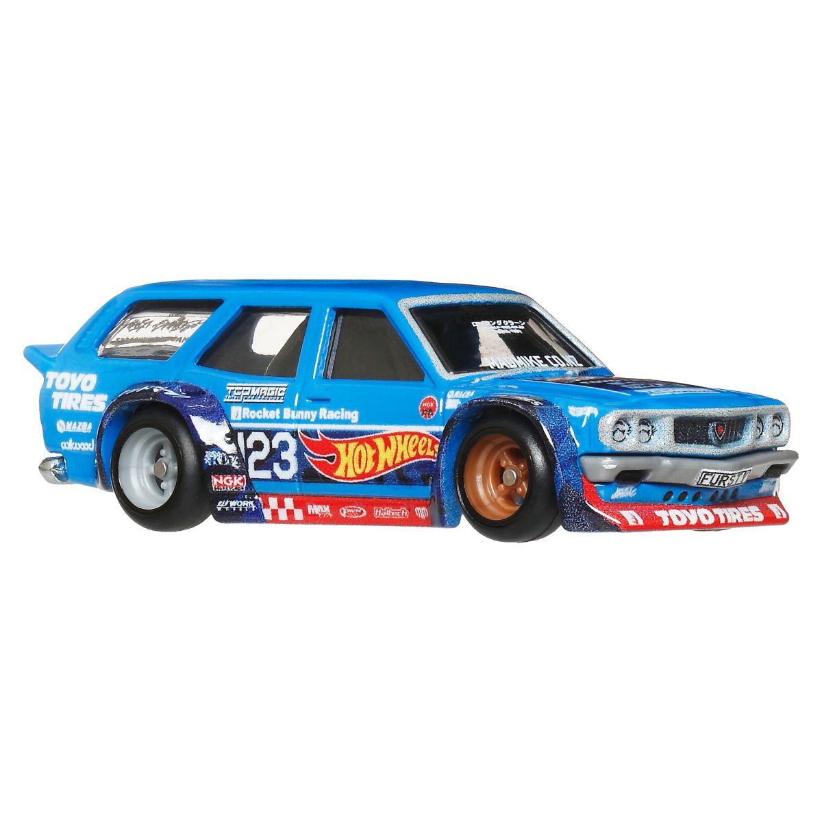 Đồ Chơi Mô Hình Siêu Xe Sang Trọng Mazda RX3 Wagon (Mad Mike) HOT WHEELS JBK50/FPY86