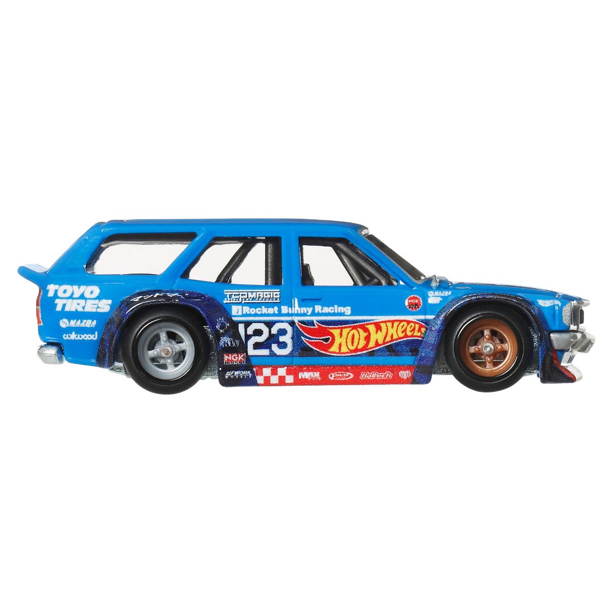 Đồ Chơi Mô Hình Siêu Xe Sang Trọng Mazda RX3 Wagon (Mad Mike) HOT WHEELS JBK50/FPY86