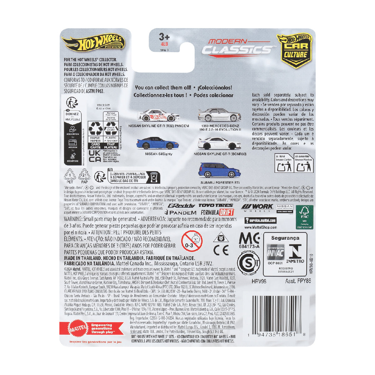 Siêu Xe Sang Trọng Mercedes-Benz 190E 2.5-1.6 HOT WHEELS FPY86