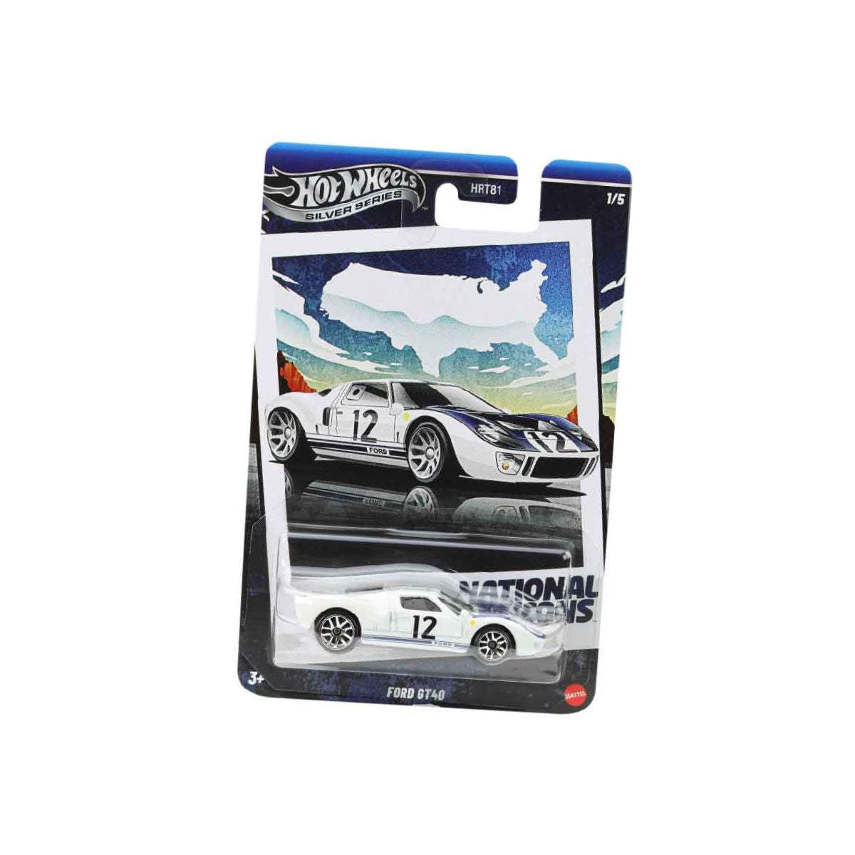 Đồ Chơi Mô Hình Siêu Xe Vintage Ford GT-40 HOT WHEELS HRT81