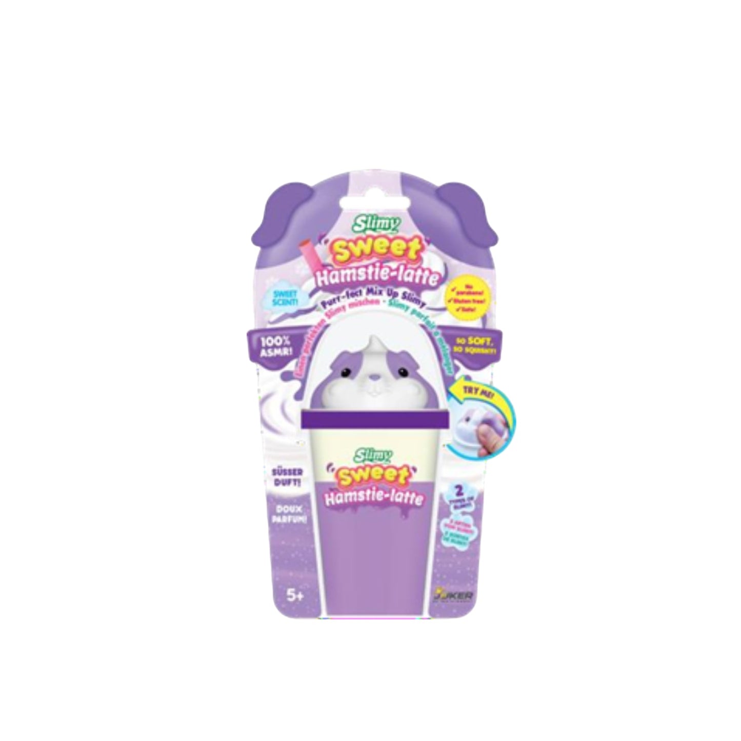 Slimy cà phê Hamstie-Latte với Squishy tím dẻo đáng yêu SLIMY 33529