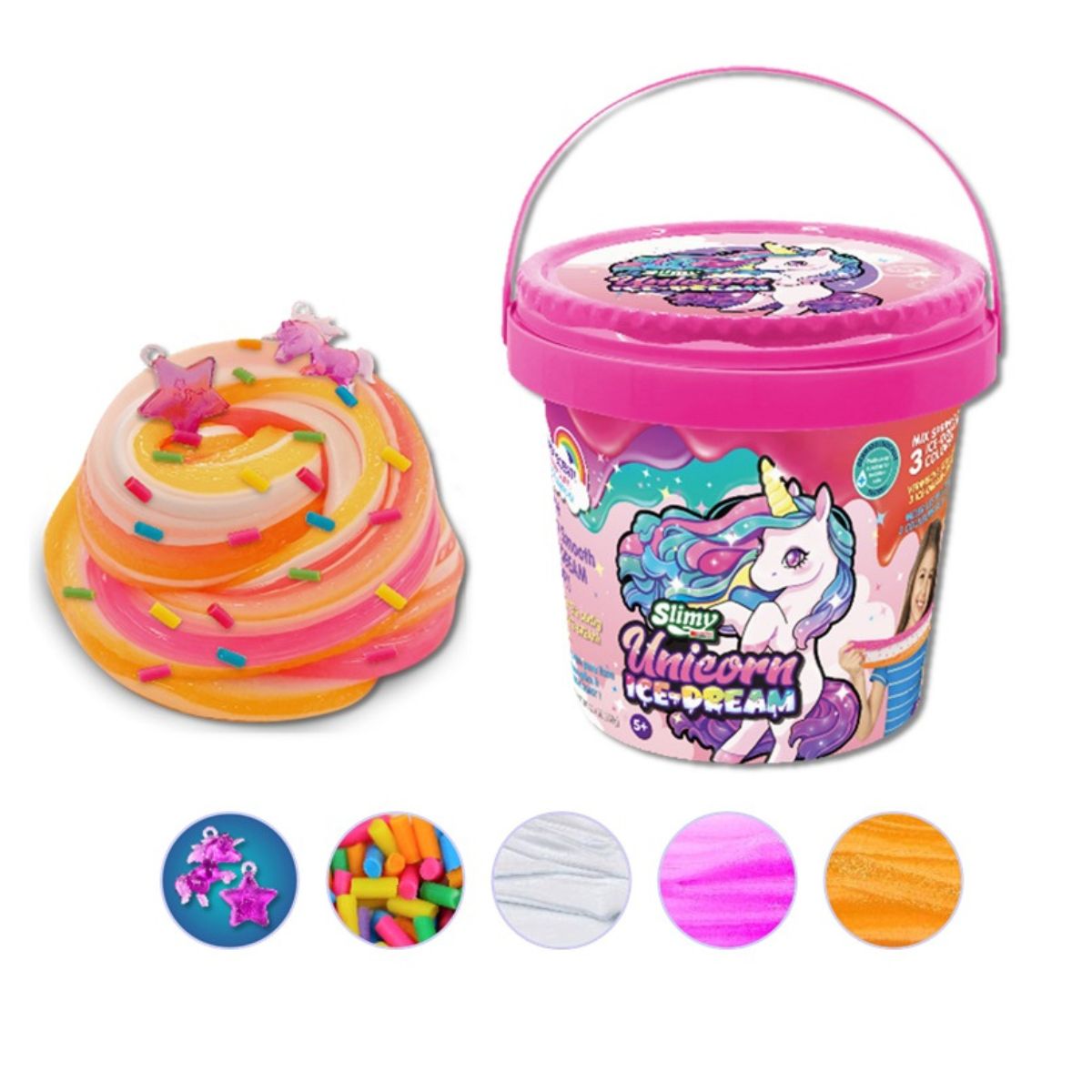 Đồ Chơi Slime Hộp Kem Kỳ Lân Ngọt Ngào Với Cốm Trang Trí 350gr SLIMY 20271231/33921