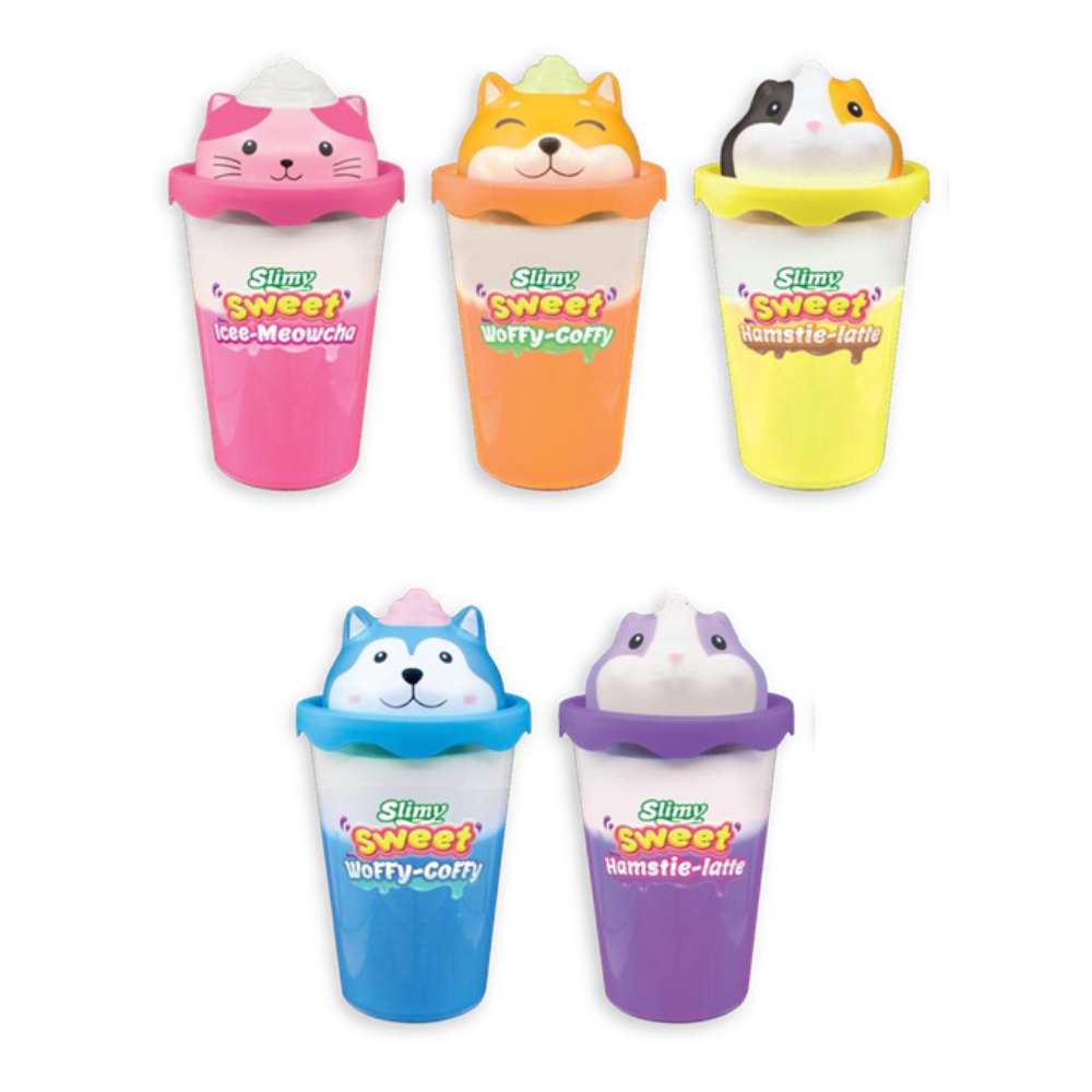 Slime cà phê Hamstie-Latte với Squishy màu vàng dẻo đáng yêu SLIMY 33529