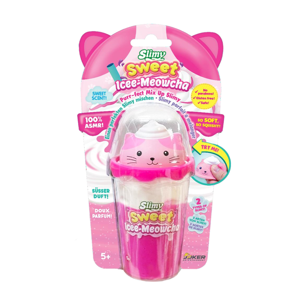 Slime cà phê Icee–Meowcha với Squishy mèo hồng dẻo ngọt ngào SLIMY 33529
