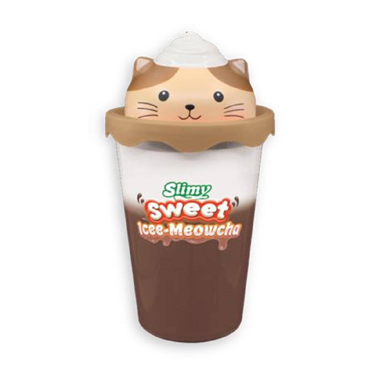 Đồ Chơi Slimy Cà Phê Icee–Meowcha Với Squishy Mèo Nâu Dễ Thương SLIMY 33529A