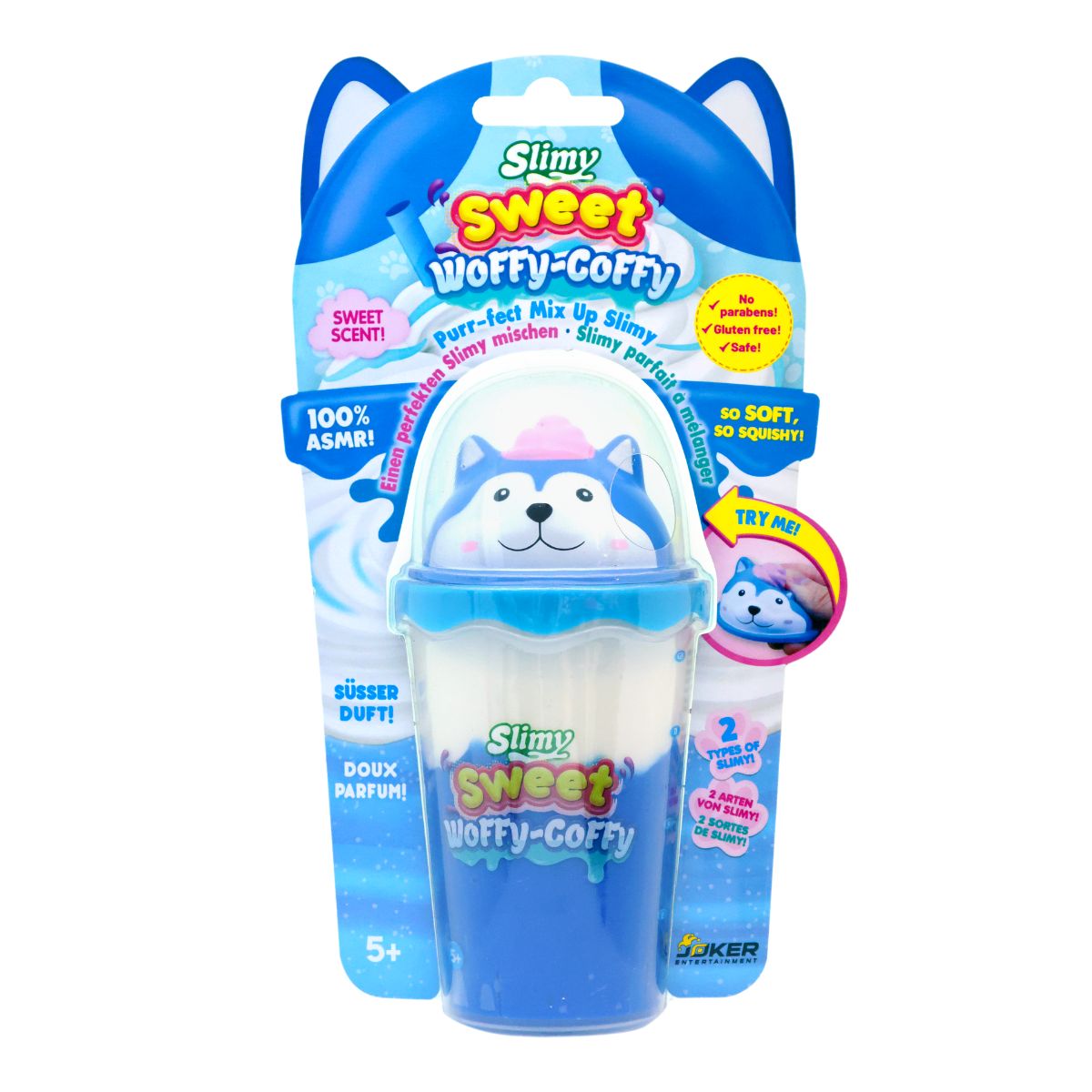 Đồ Chơi Slimy Cà Phê Woffy - Coffy Với Squishy Xanh Dương Dẻo Mới Lạ SLIMY 33529A
