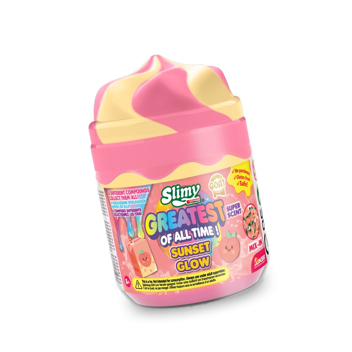 Đồ Chơi Slimy Goat Vui Nhộn Hồng Vàng Kem Nhiệt Đới_230gr SLIMY 20271231/32286/PK-YE