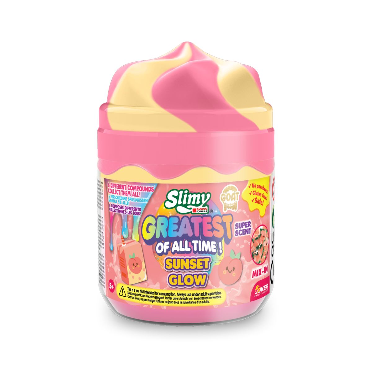 Đồ Chơi Slimy Goat Vui Nhộn Hồng Vàng Kem Nhiệt Đới_230gr SLIMY 20271231/32286/PK-YE