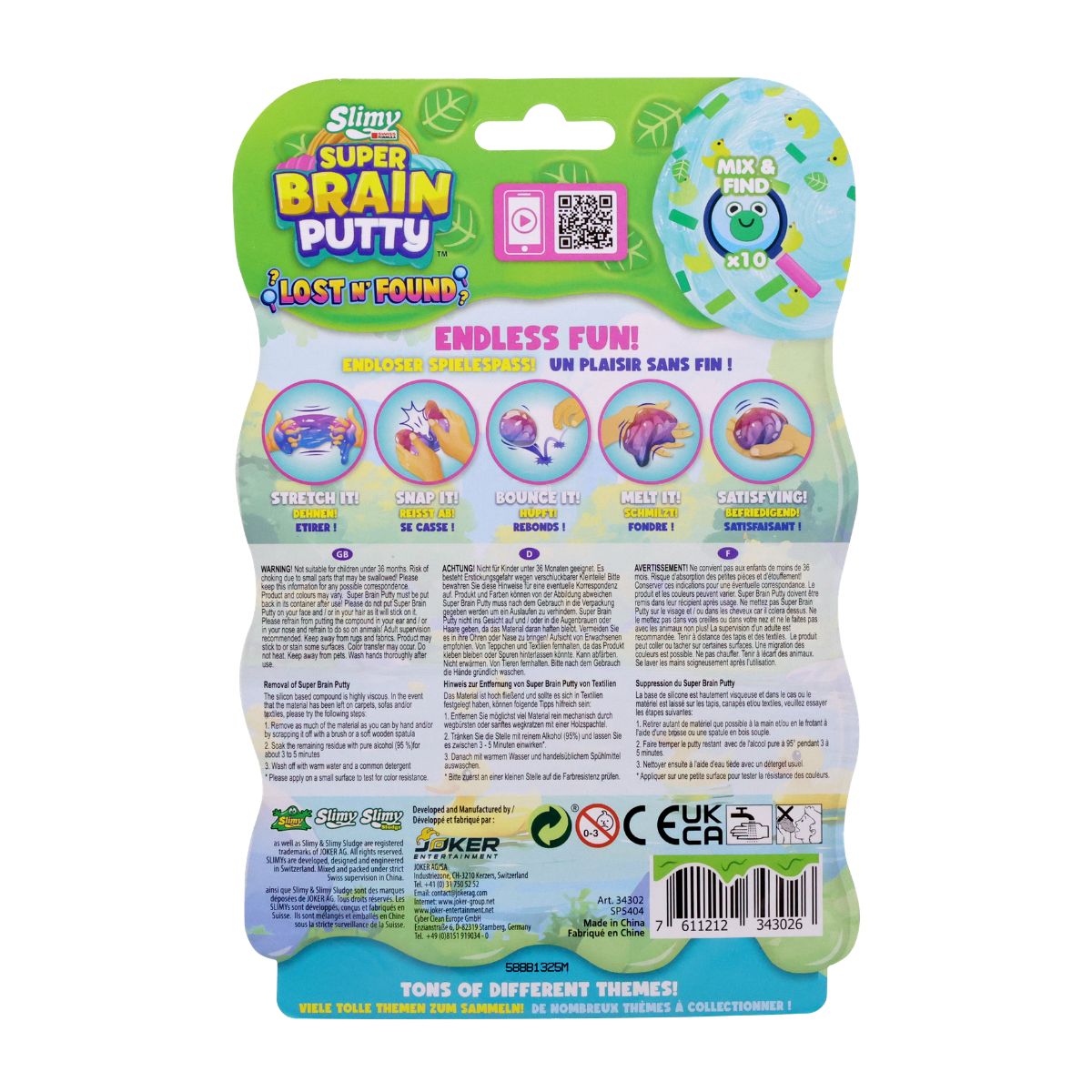 Đồ Chơi Slimy Putty Vịt Xanh Đáng Yêu_75gr SLIMY 20271231/34302/GR