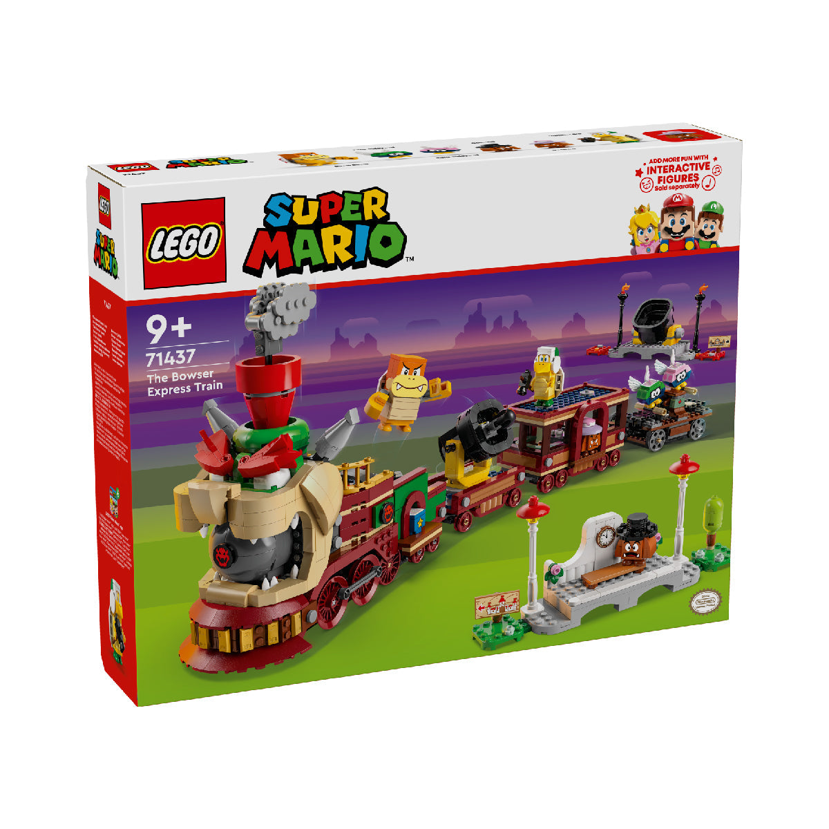 Đồ Chơi Lắp Ráp Tàu Lửa Bowser Siêu Tốc LEGO SUPER MARIO 71437 (1392 chi tiết)