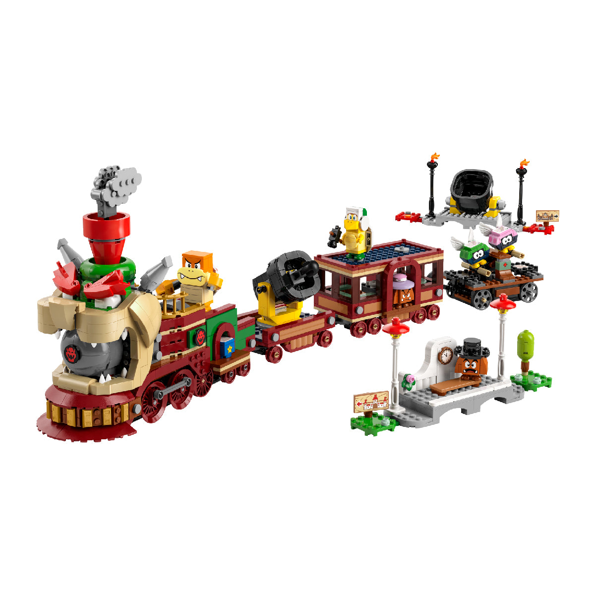 Đồ Chơi Lắp Ráp Tàu Lửa Bowser Siêu Tốc LEGO SUPER MARIO 71437 (1392 chi tiết)