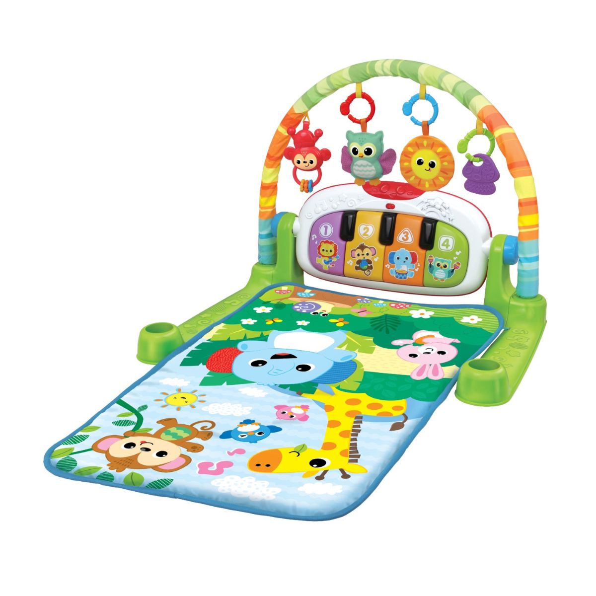 Đồ Chơi Thảm Chơi Âm Nhạc Bạn Thú Rừng Xanh PEEK A BOO 240102