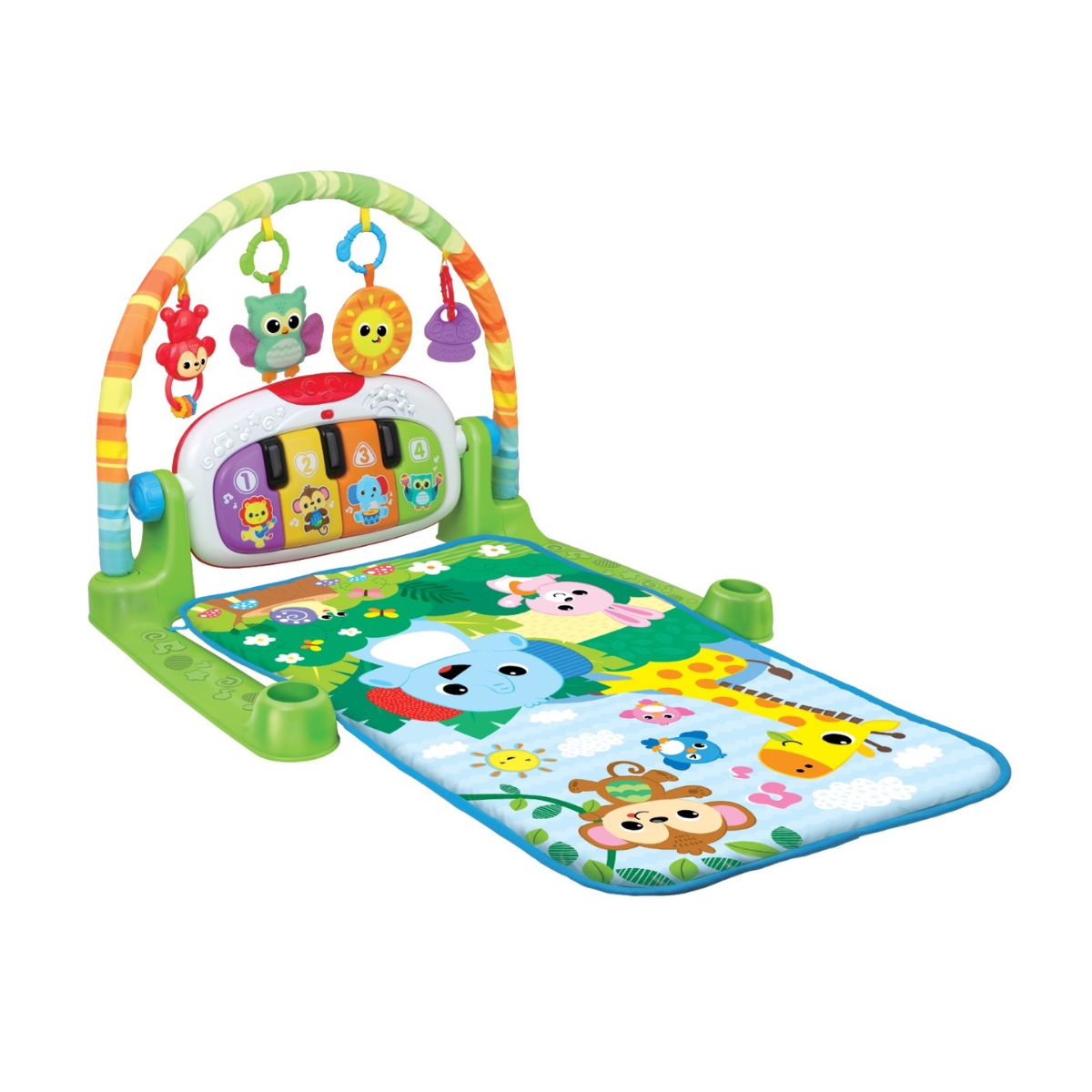 Đồ Chơi Thảm Chơi Âm Nhạc Bạn Thú Rừng Xanh PEEK A BOO 240102