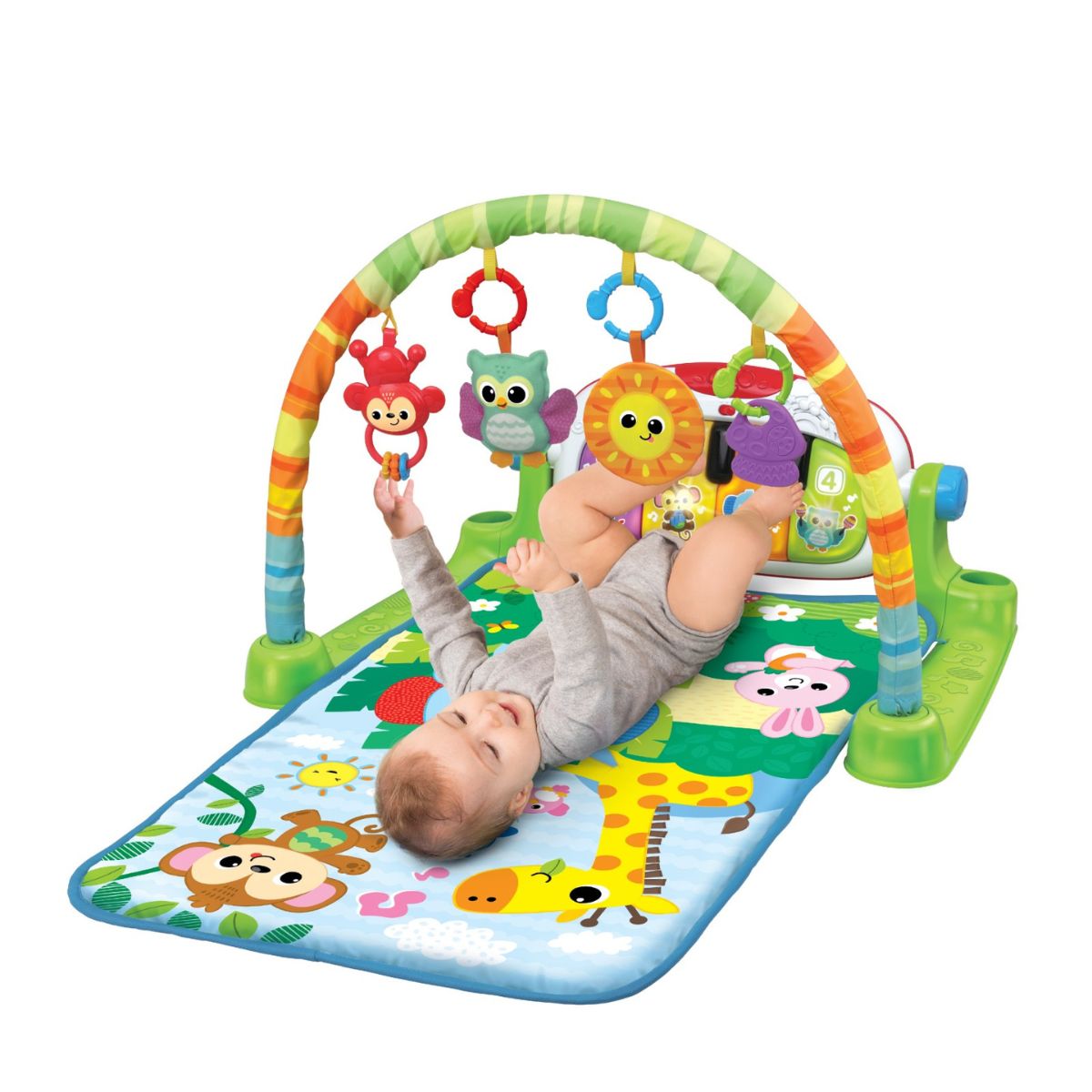 Đồ Chơi Thảm Chơi Âm Nhạc Bạn Thú Rừng Xanh PEEK A BOO 240102