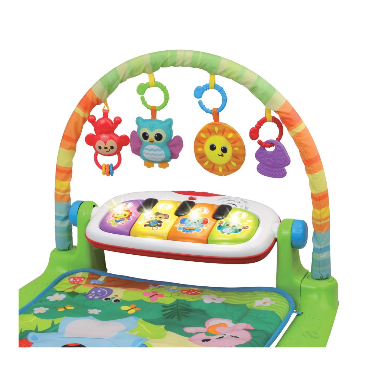 Đồ Chơi Thảm Chơi Âm Nhạc Bạn Thú Rừng Xanh PEEK A BOO 240102
