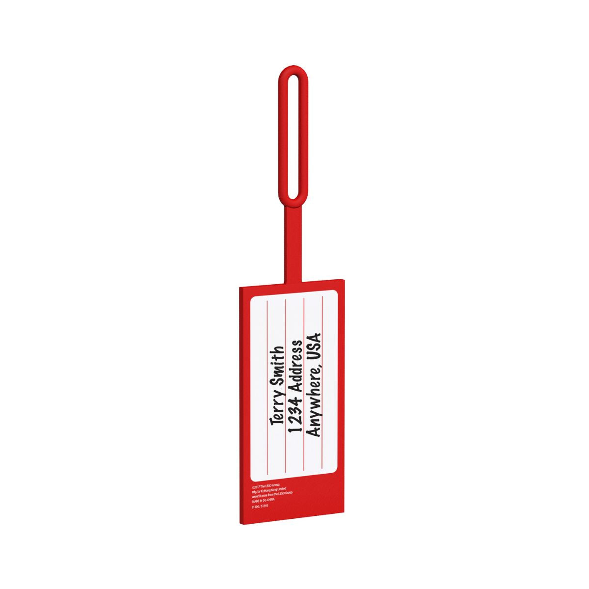 Thẻ Tên LEGO® - Viên Gạch 2x4 Đỏ LEGO LICENSED 52002