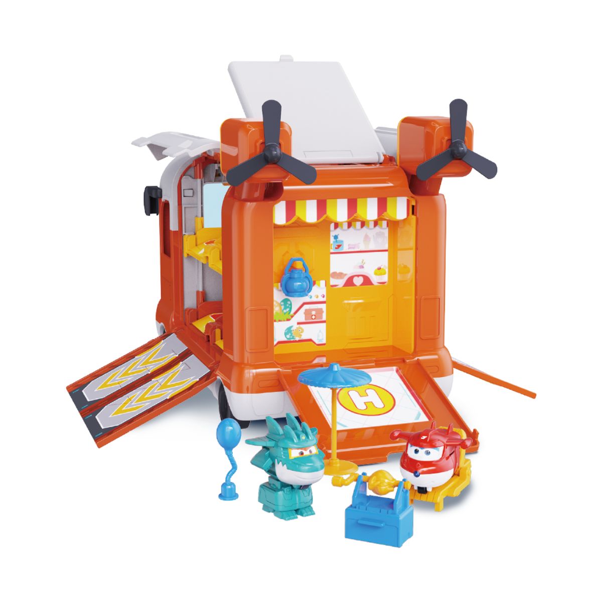 Trạm Căn Cứ Khủng Long DinoWings Đi Kèm 2 Robot Biến Hình SUPERWINGS EU790880