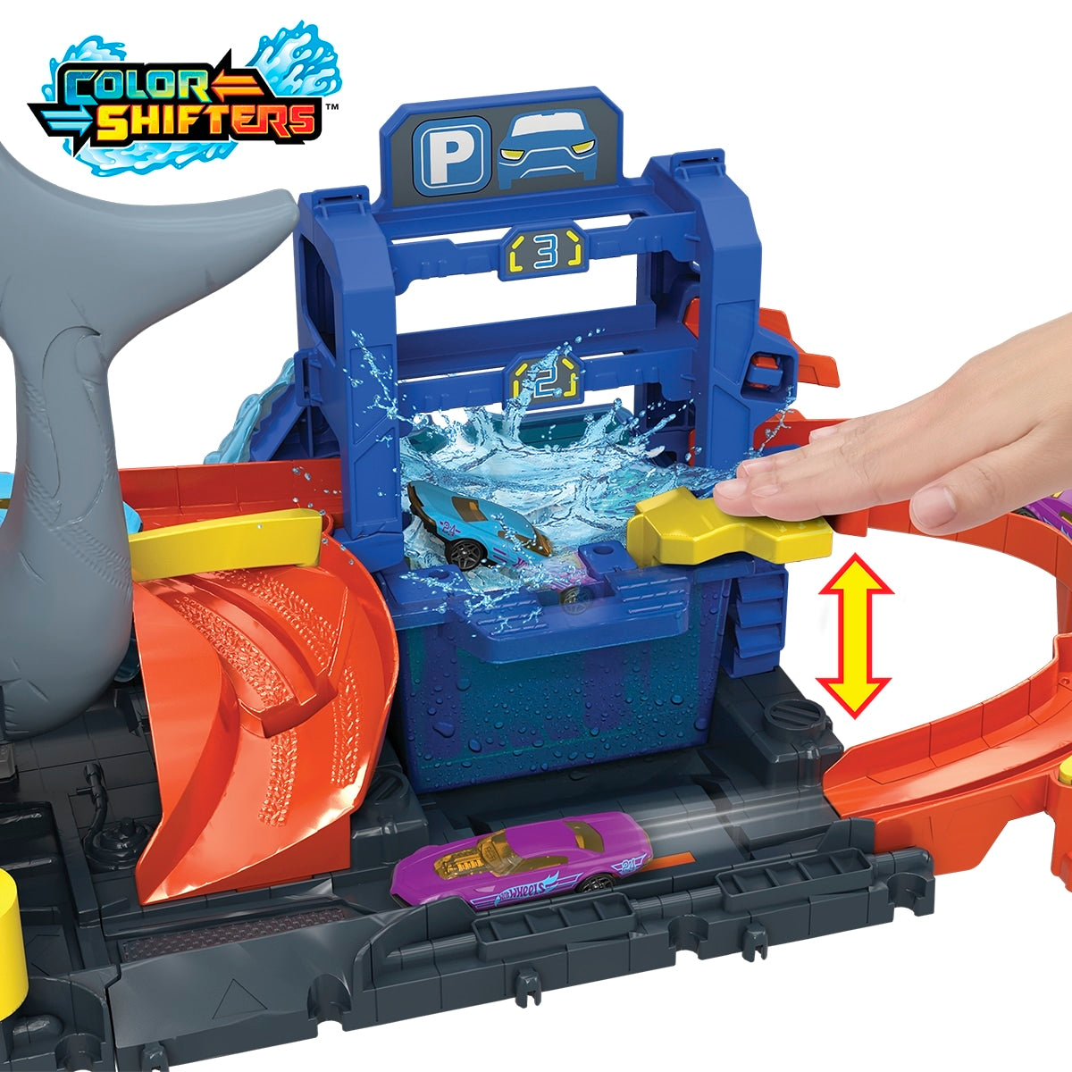Đồ Chơi Trạm Rửa Xe Cá Mập Khổng Lồ HOT WHEELS HTN82