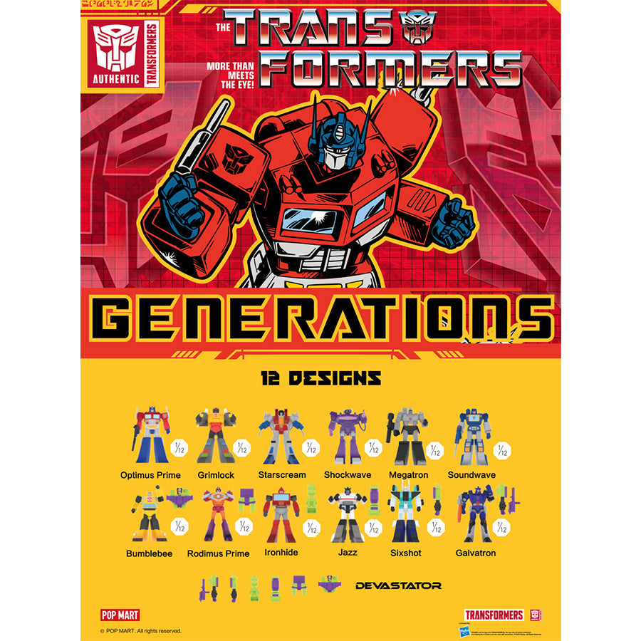 Mô Hình TRANSFORMERS Generations POP MART 6941848232632