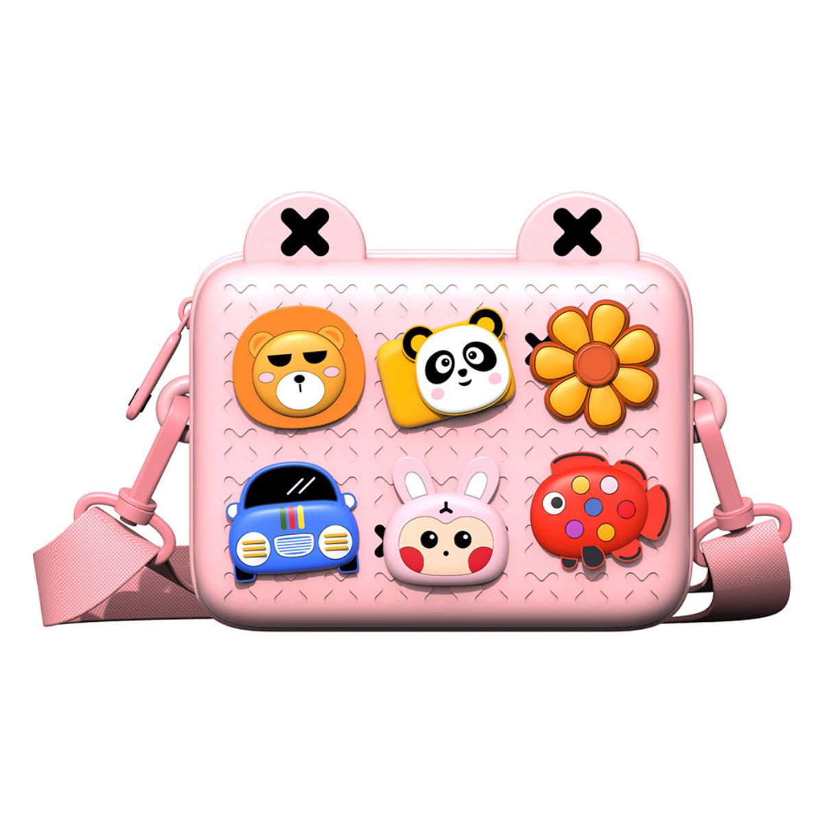 Túi Đeo Chéo Kèm Charm KOOOL Hồng K10/PINK