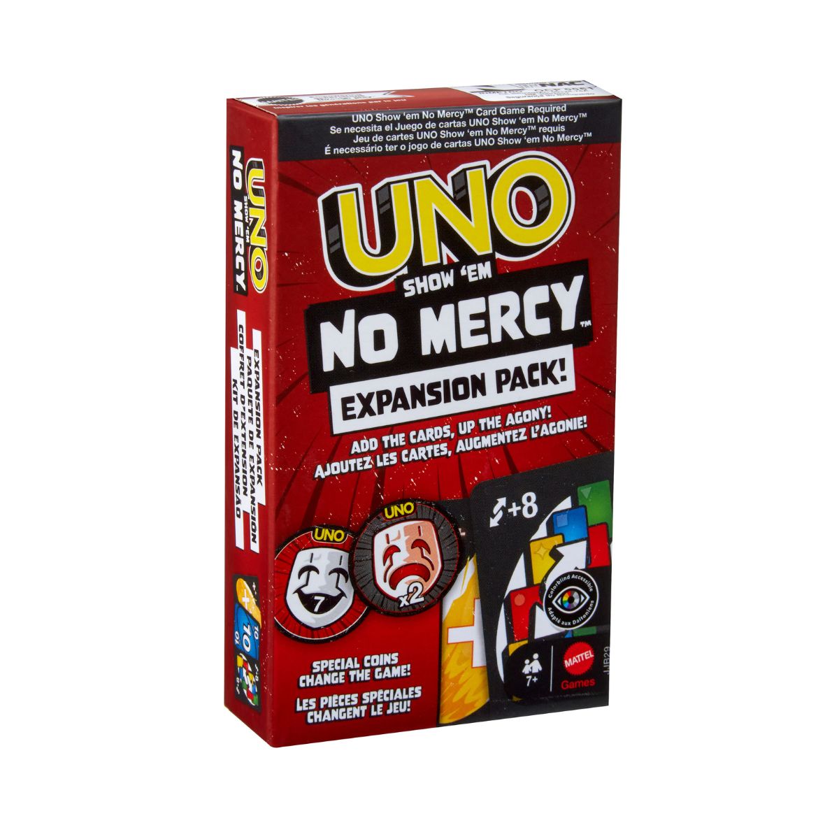Đồ Chơi Trò Chơi Trí Tuệ Uno No Mercy - Phiên Bản Mở Rộng MATTEL GAMES JJB29