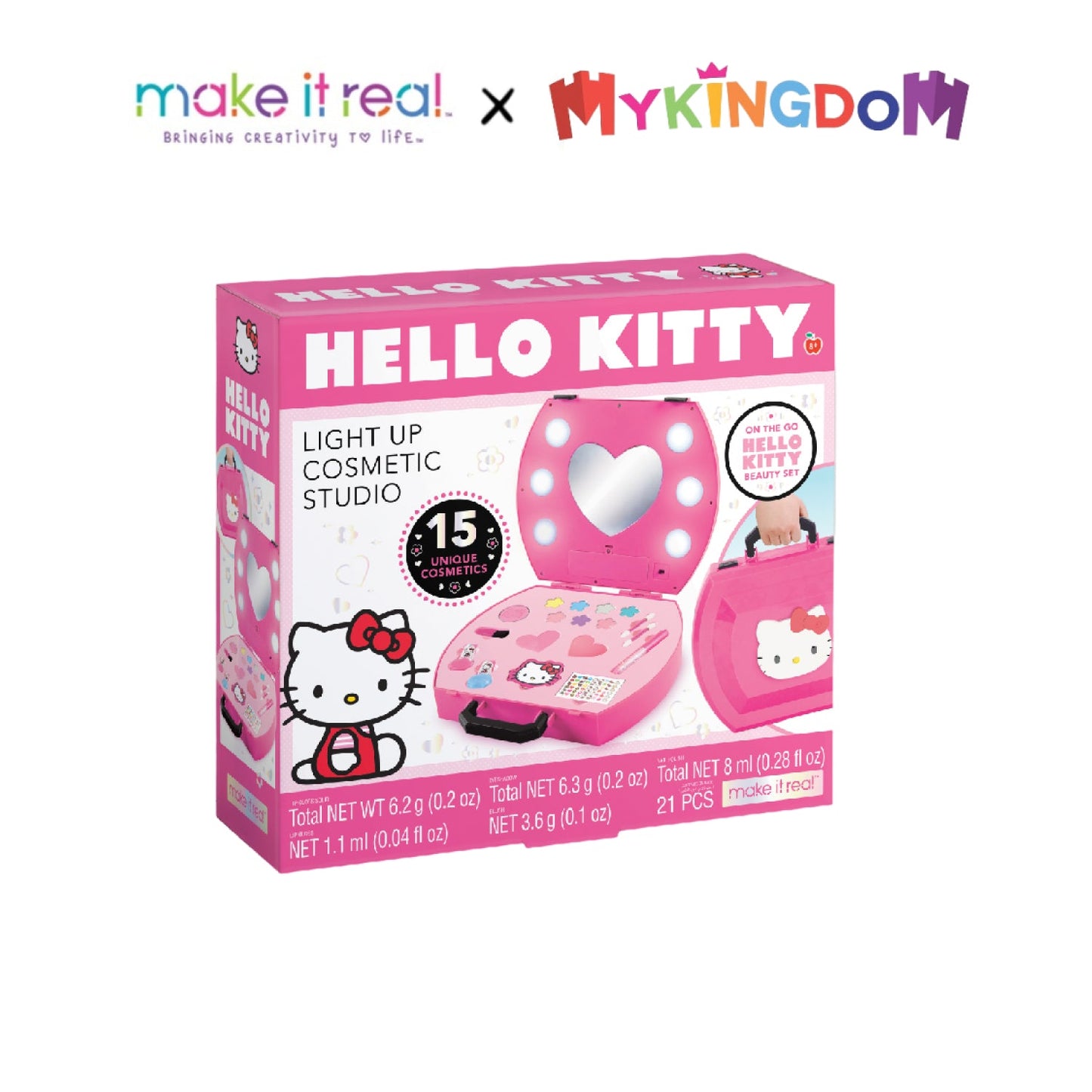 Vali Trang Điểm Hồng Sành Điệu Hello Kitty MAKE IT REAL 4800MIR