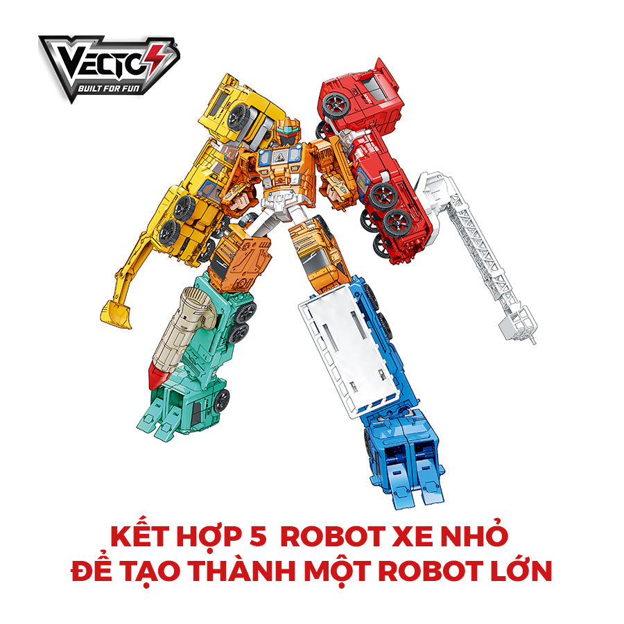 Đồ chơi Robot biến hình Xe cứu hỏa thang nâng VECTO VT34