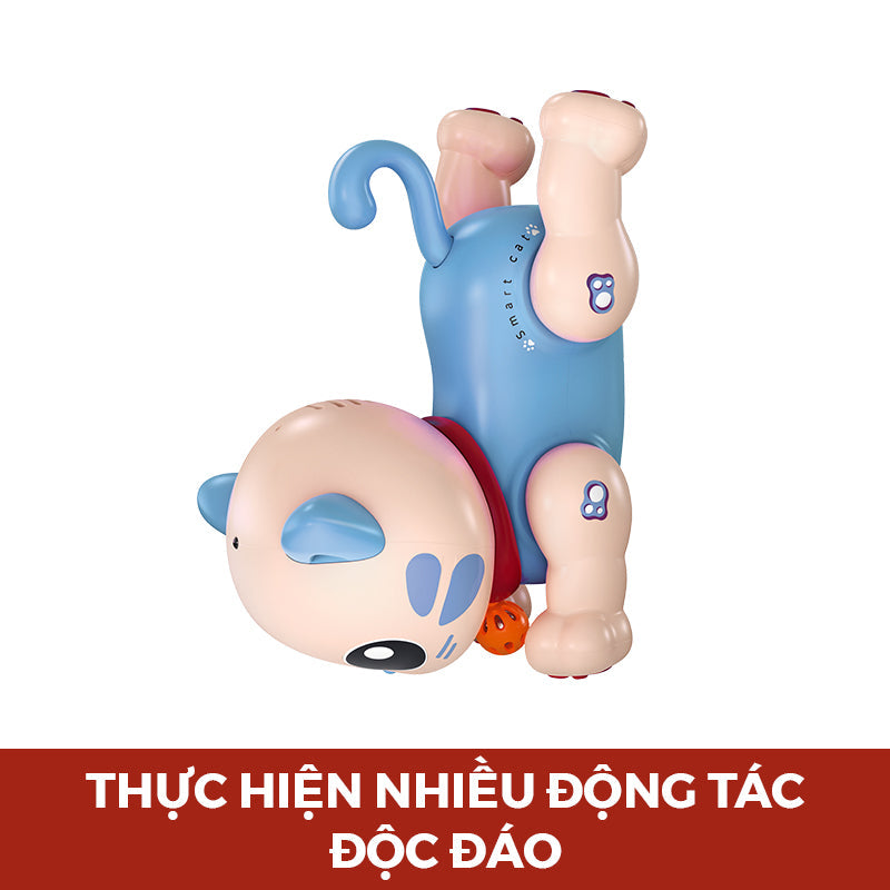 Đồ chơi Robot mèo tinh nghịch điều khiển từ xa (Xanh) VECTO VTK31
