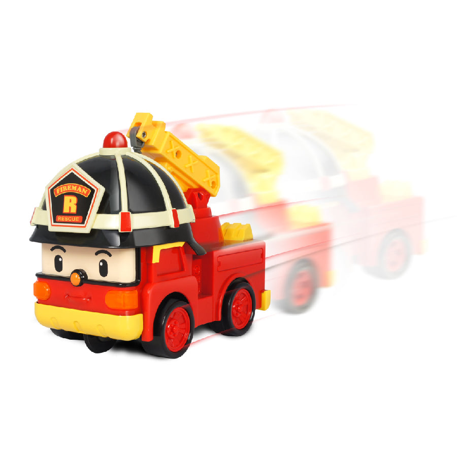 Xe cứu hỏa Roy có điều khiển, đèn và âm thanh ROBOCAR POLI 83186
