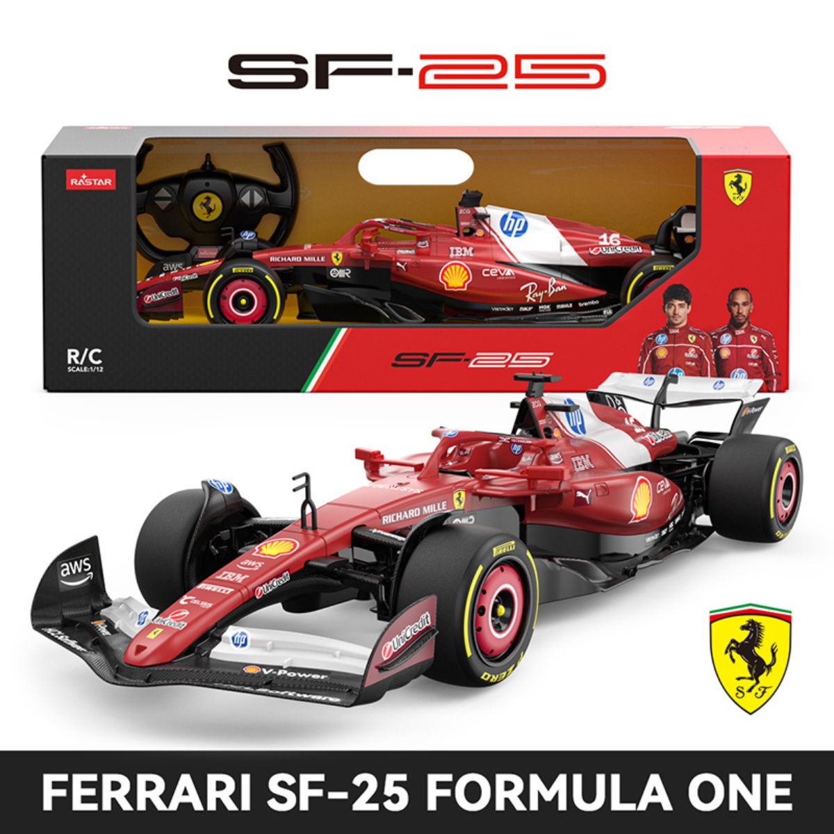 Đồ Chơi Xe Điều Khiển 1:12 Ferrari SF-25 RASTAR R10440