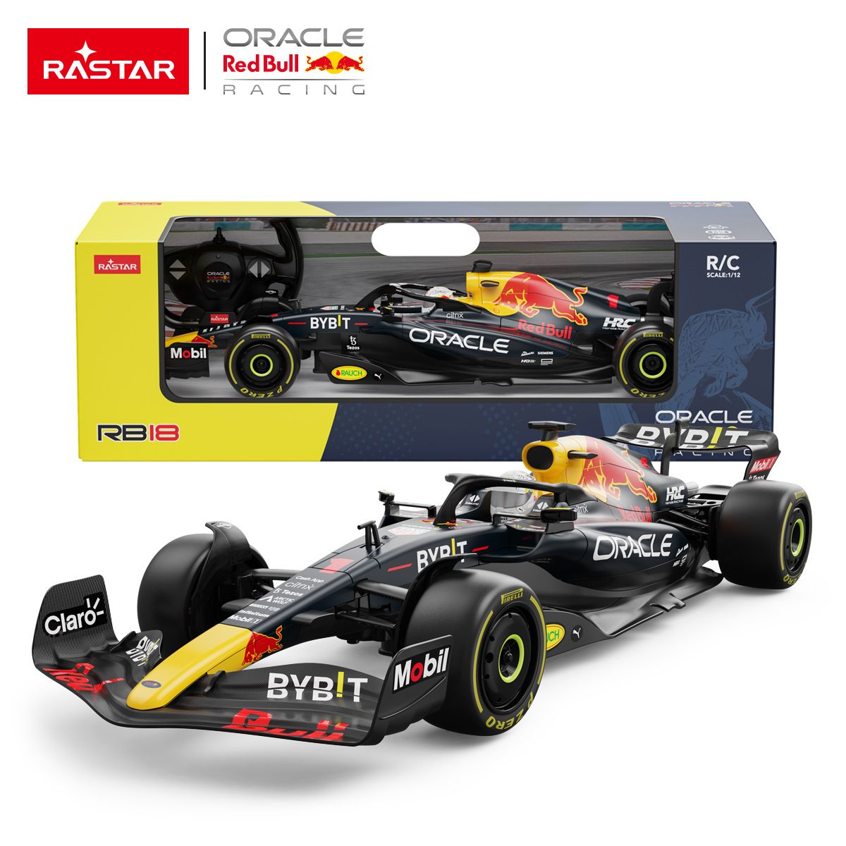 Đồ Chơi Xe Điều Khiển 1:12 Oracle Red Bull Racing RB18 RASTAR R94700