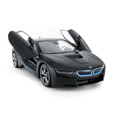 Đồ Chơi Xe Điều Khiển 1:14 BMW I8 Mở Cửa Được Đen RASTAR RA71010