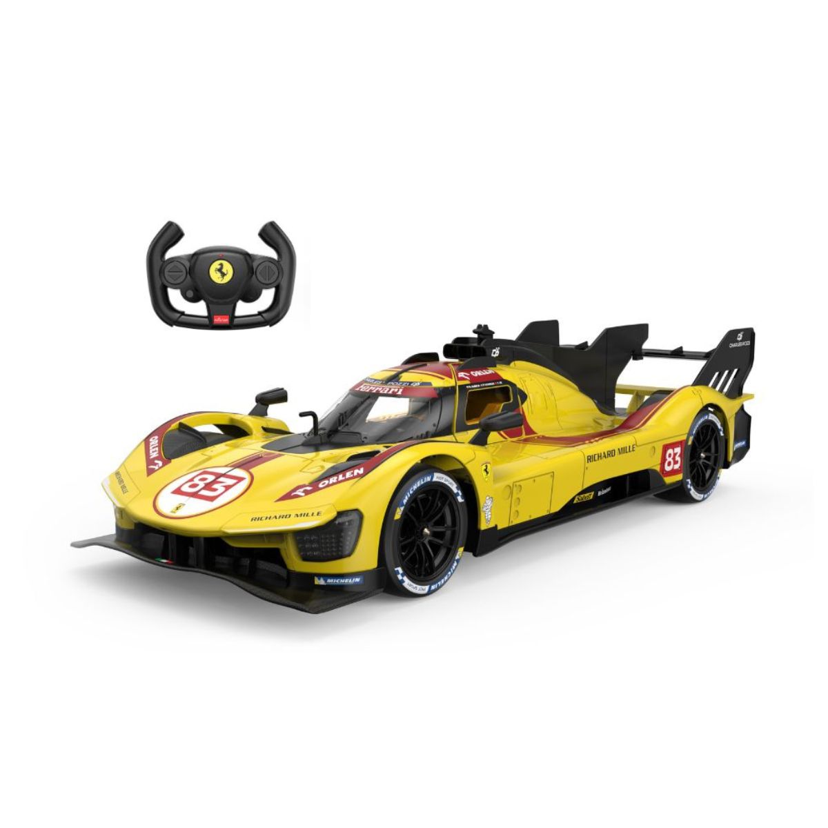 Đồ Chơi Xe Điều Khiển 1:14 Ferrari 499P Mở Được Cửa Vàng RASTAR R10110-YEL