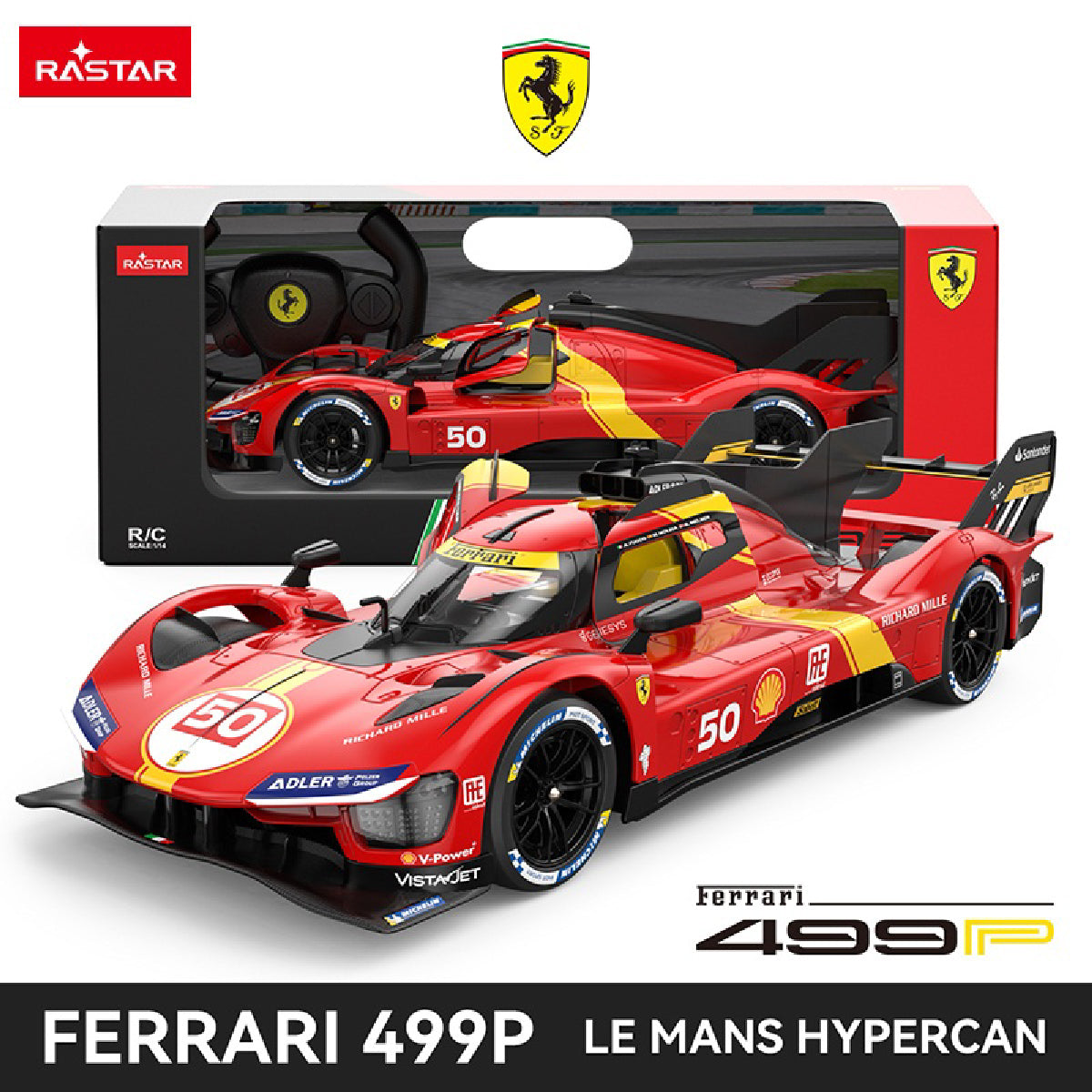 Xe Điều Khiển 1:14 Ferrari 499P RASTAR R10110