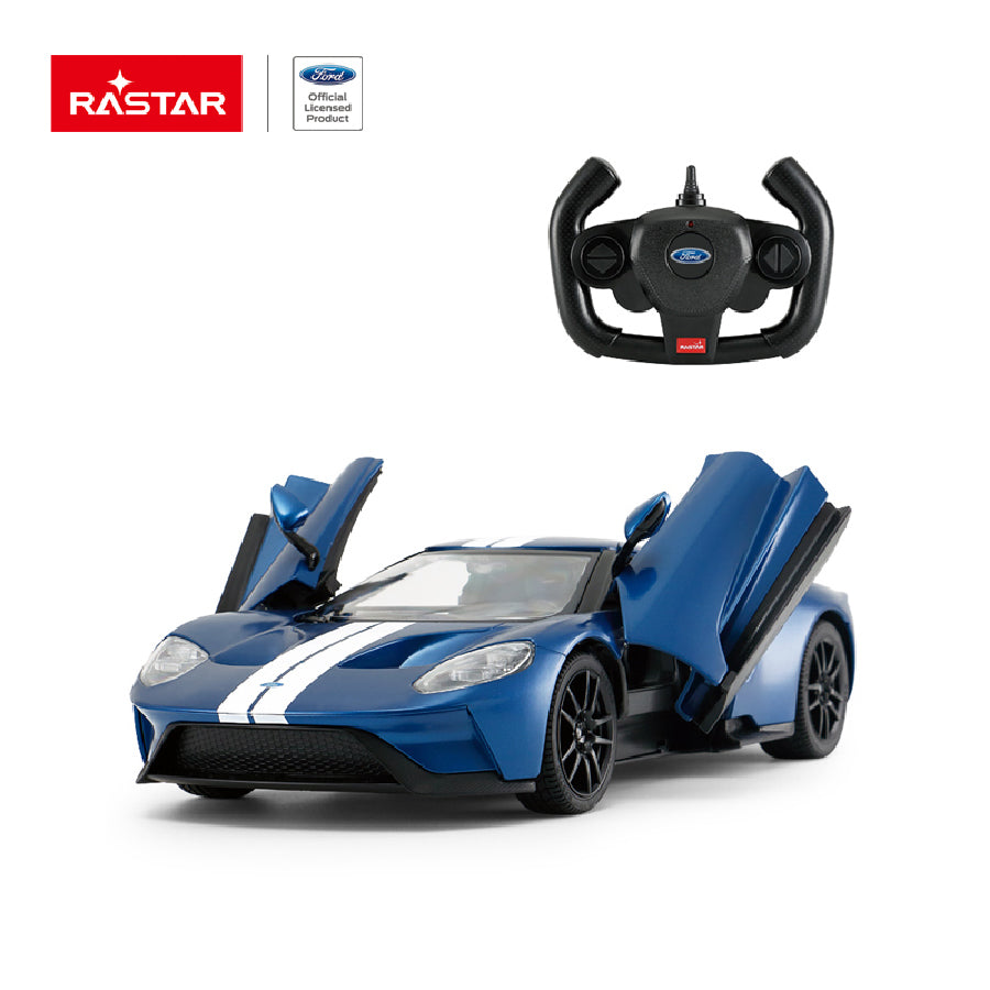 Xe điều khiển 1:14 Ford GT có thể mở cửa Xanh dương RASTAR R78100