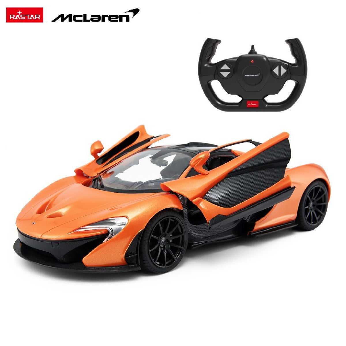 Xe Điều Khiển 1:14 Mclaren P1 Mở Cửa Bằng Tay Cam RASTAR R75110-ORG