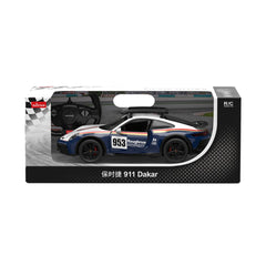 Đồ Chơi Xe Điều Khiển 1:14 Porsche 911 Dakar Performance Mở Được Cửa Xanh Dương RASTAR R10131