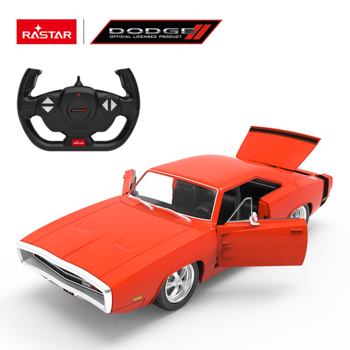 Đồ Chơi Xe Điều Khiển 1:16 Dodge Charger R/T Màu Cam RASTAR R99000